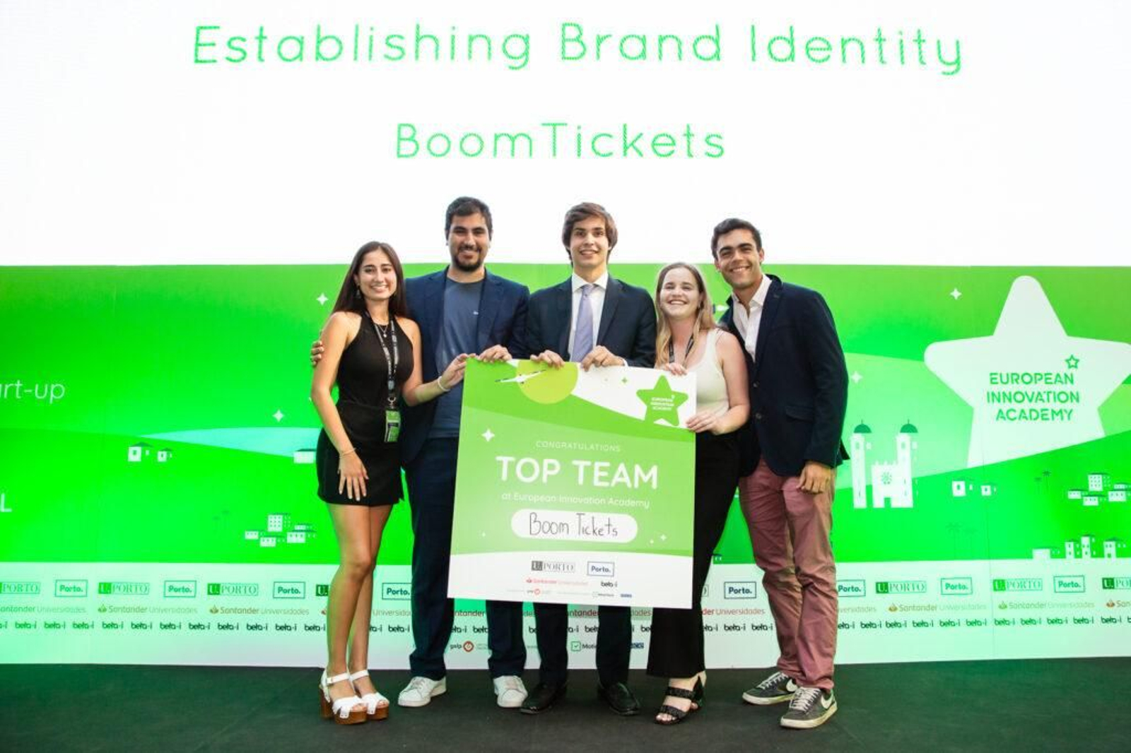 El equipo ganador de la 'startup' BoomTickets.