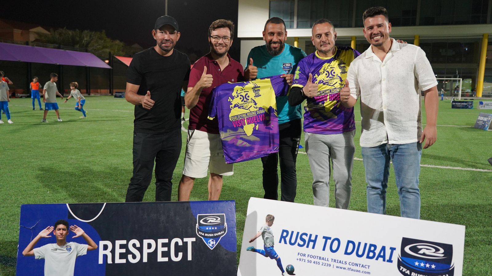 Equipo de la Gañafote Cup en Dubai.