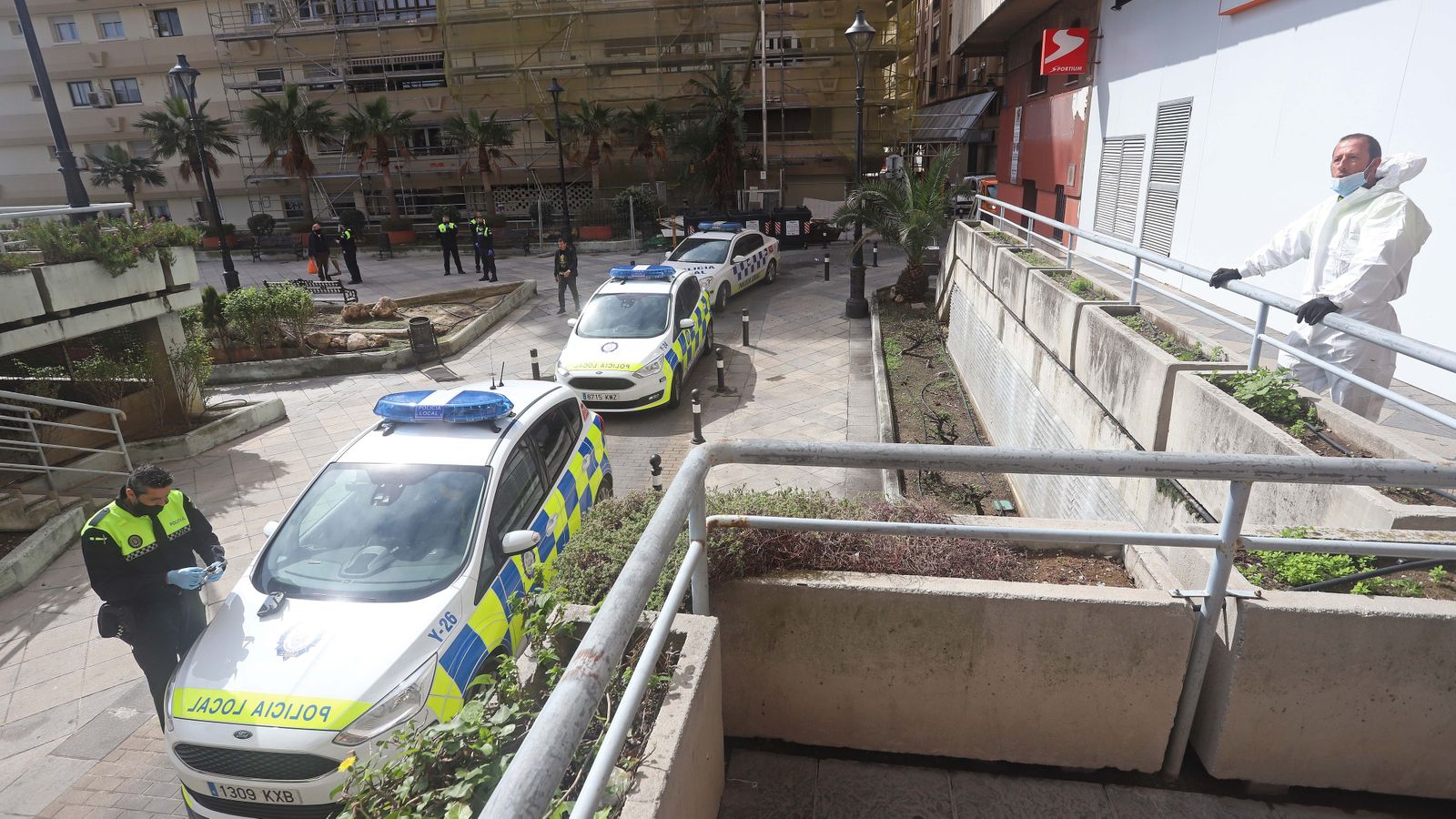 Desalojo del edificio La Escalinata