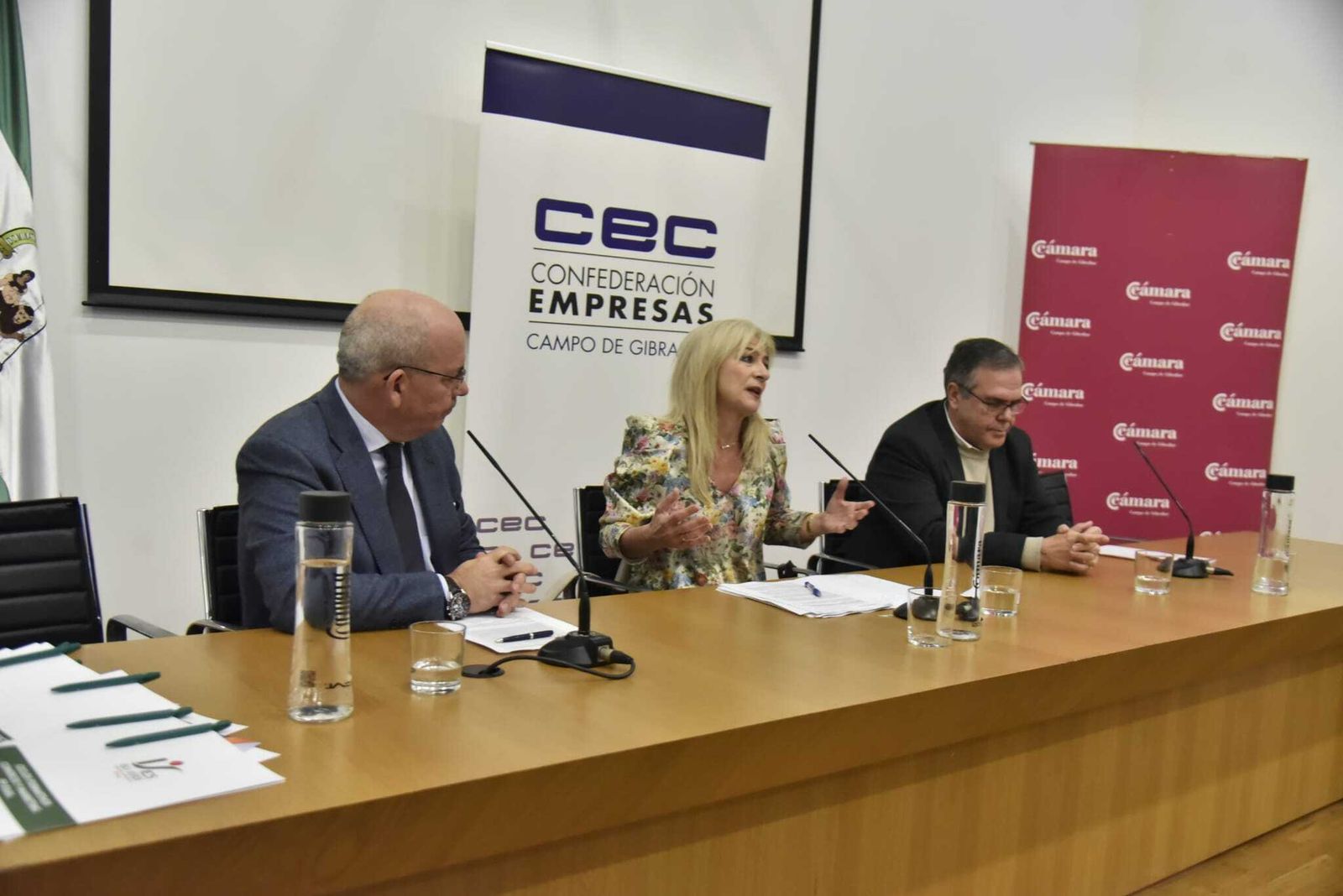 Patricia del Pozo durante su exposición