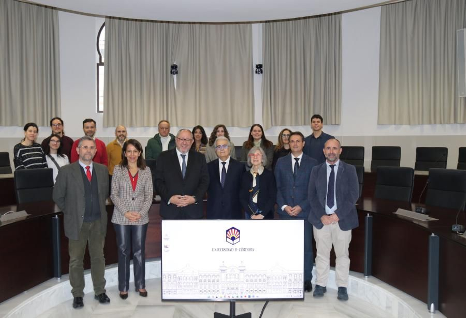 Responsables académicos tras la puesta en marcha de la cátedra.