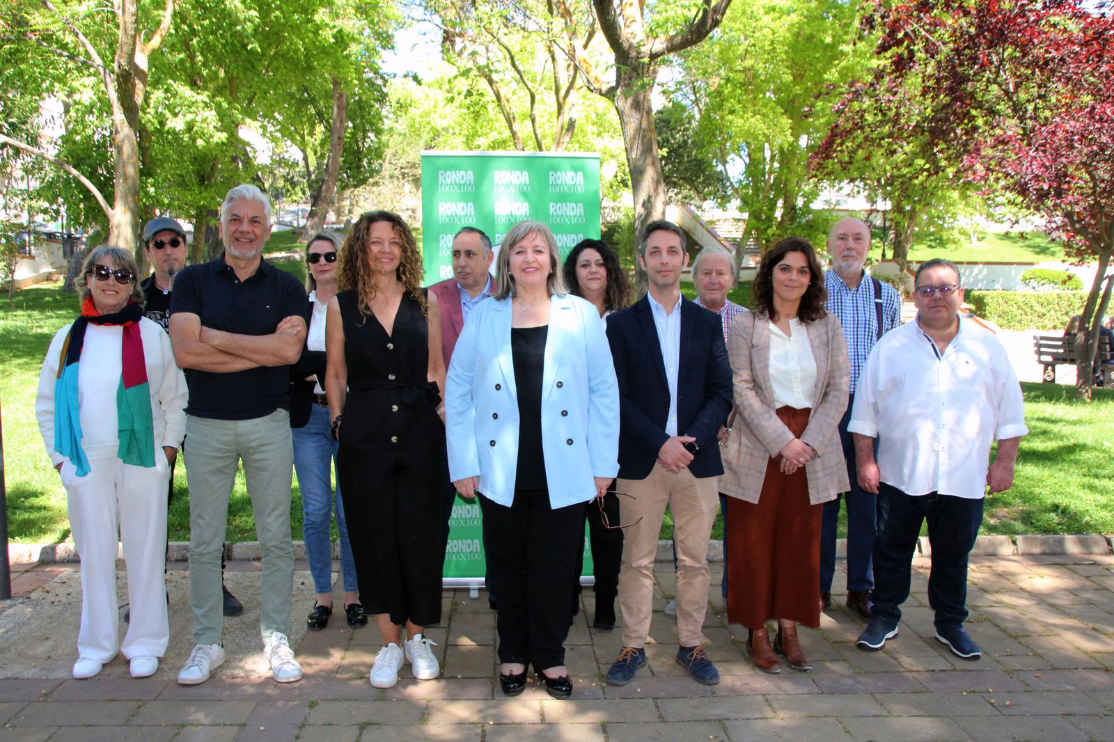 Integrantes de la candidatura de Ronda 100x100.