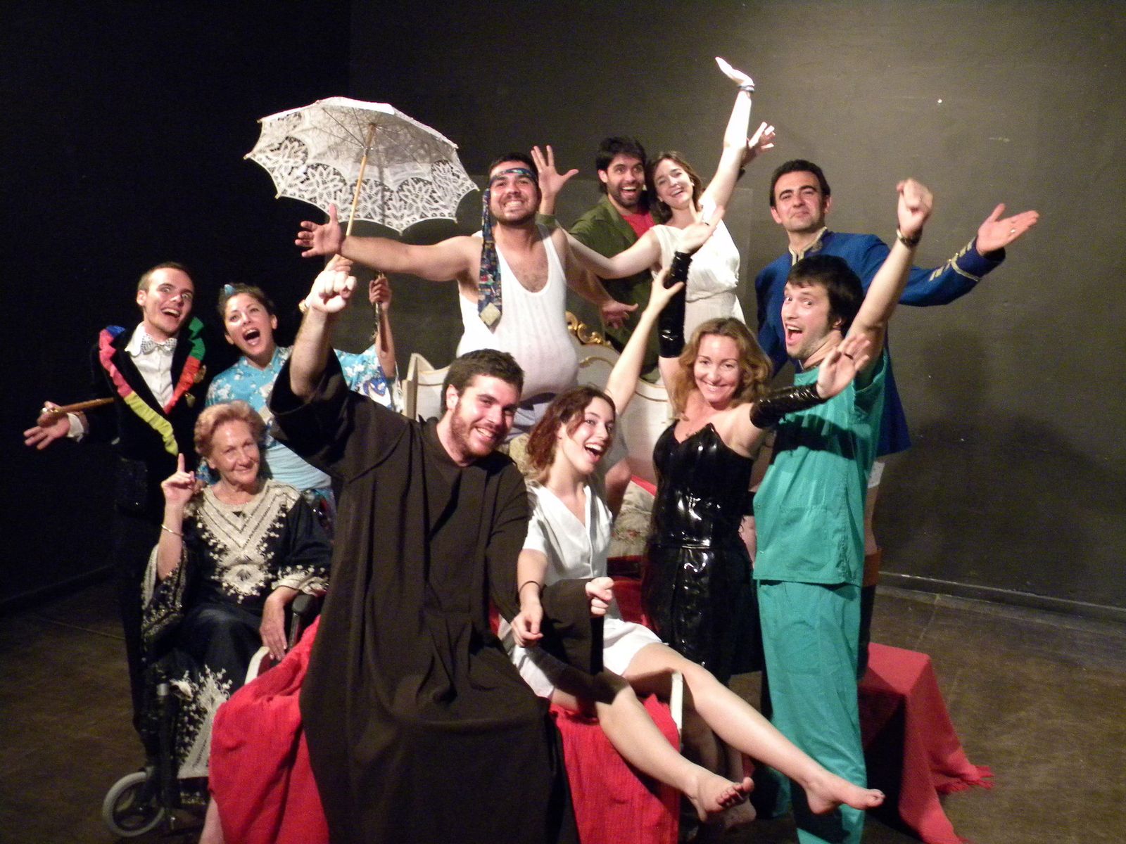 Imagen de archivo de miembros de la Escuela Viento Sur Teatro.