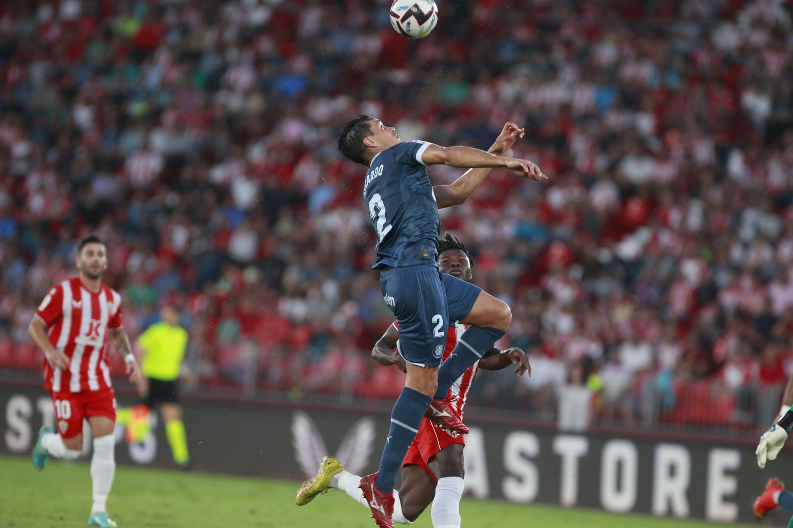Imágenes del partido de fútbol U.D. Almería-Girona F.C.