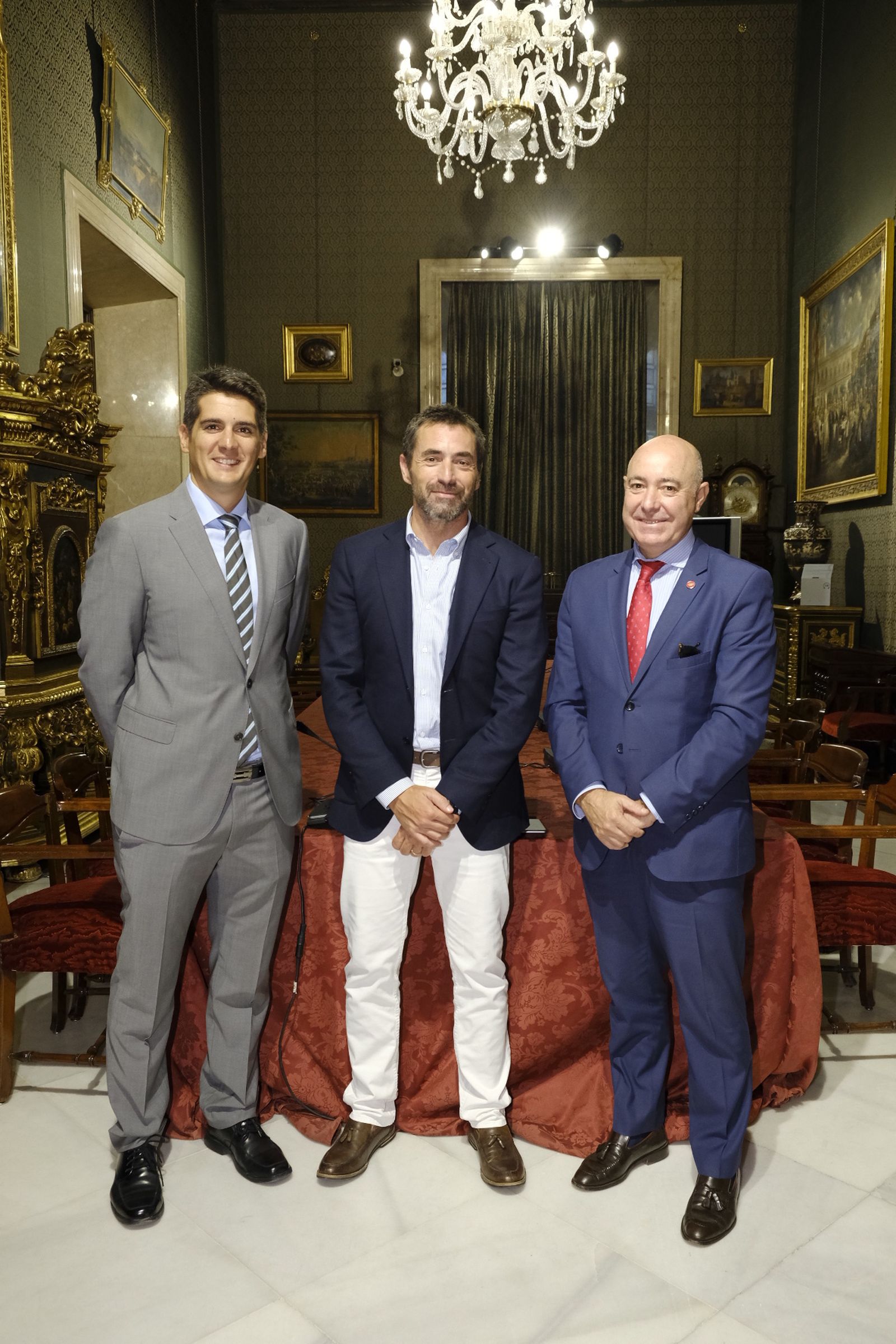 Jesús Caballero, Antonio Jiménez y Ricardo Palazuelos.