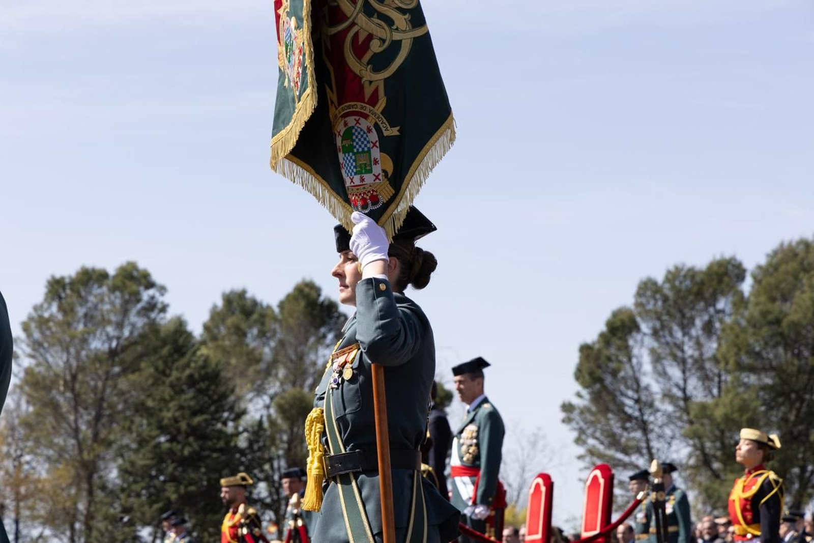 Jura de bandera de la 130ª promoción de guardias civiles de la Academia de Baeza