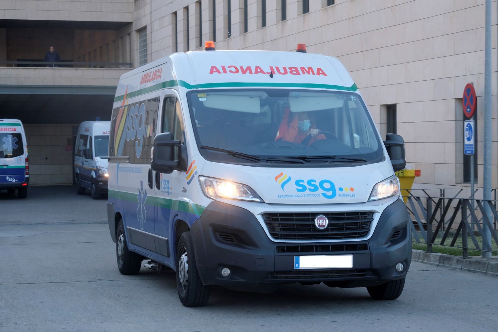 Una ambulancia de SSGA.