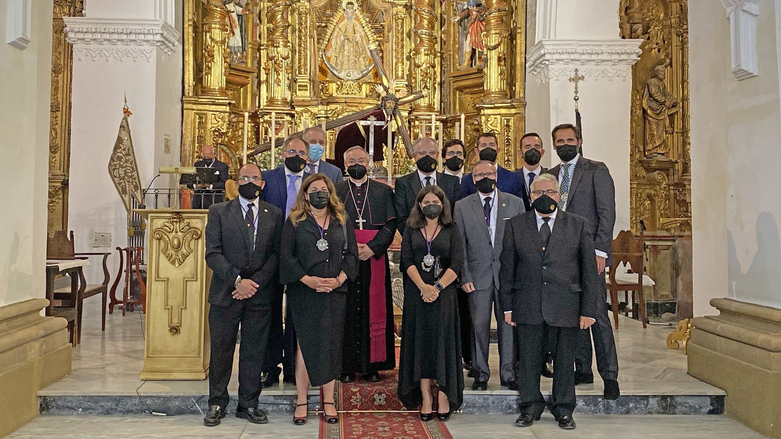Bendición del retablo en la iglesia de San Lucas