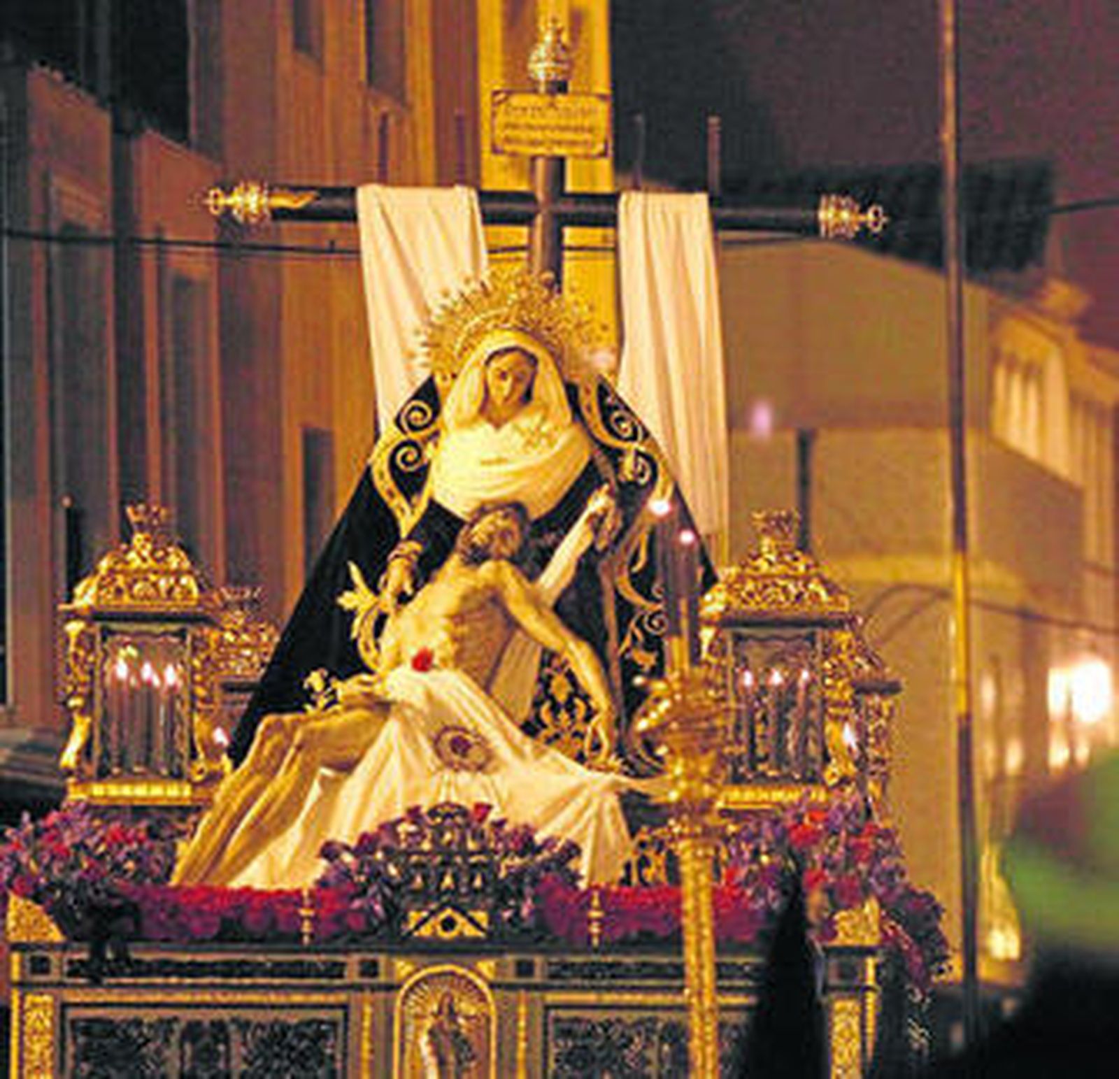 El conjunto escultórico del Cristo de las Almas y Nuestra Señora de las Angustias, la pasada Semana Santa.