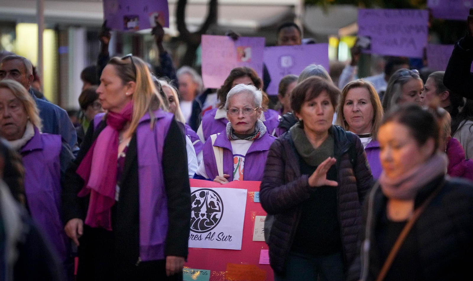 Manifestación por el 25-N en Jerez
