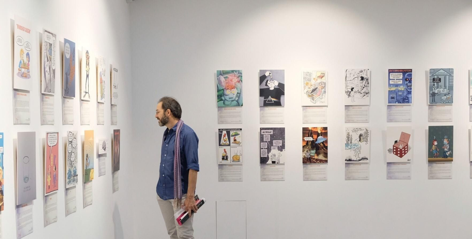 Exposición sobre el humor gráfico como herramienta para la divulgación científica  en el Cicus.