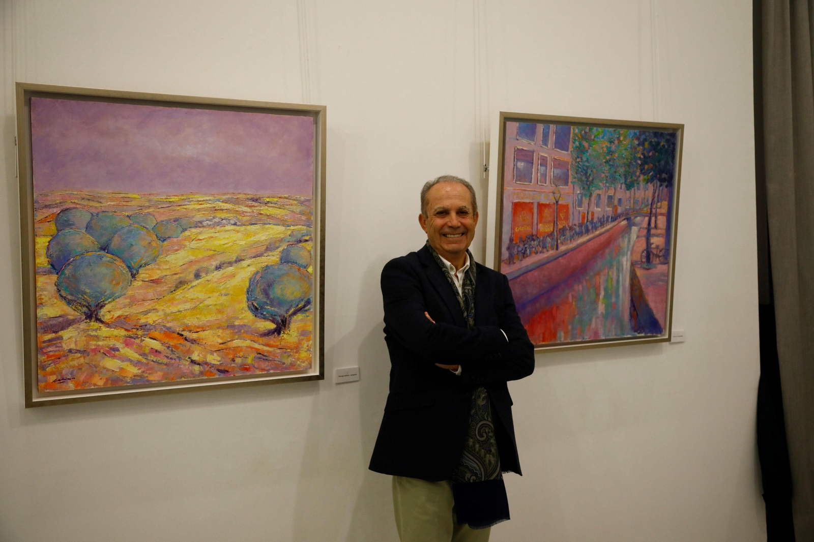 Miguel Cachinero expone su obra en el Real Círculo de la Amistad de Córdoba, en imágenes