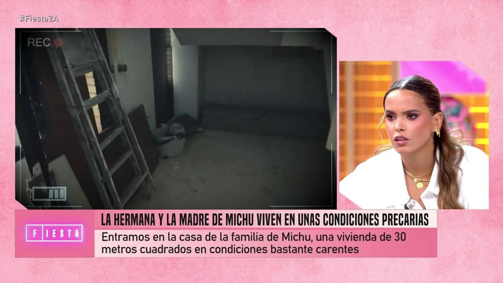 Gloria Camila ha comprobado el lamentable estado de conservación del edificio donde vive la familia de Michu.