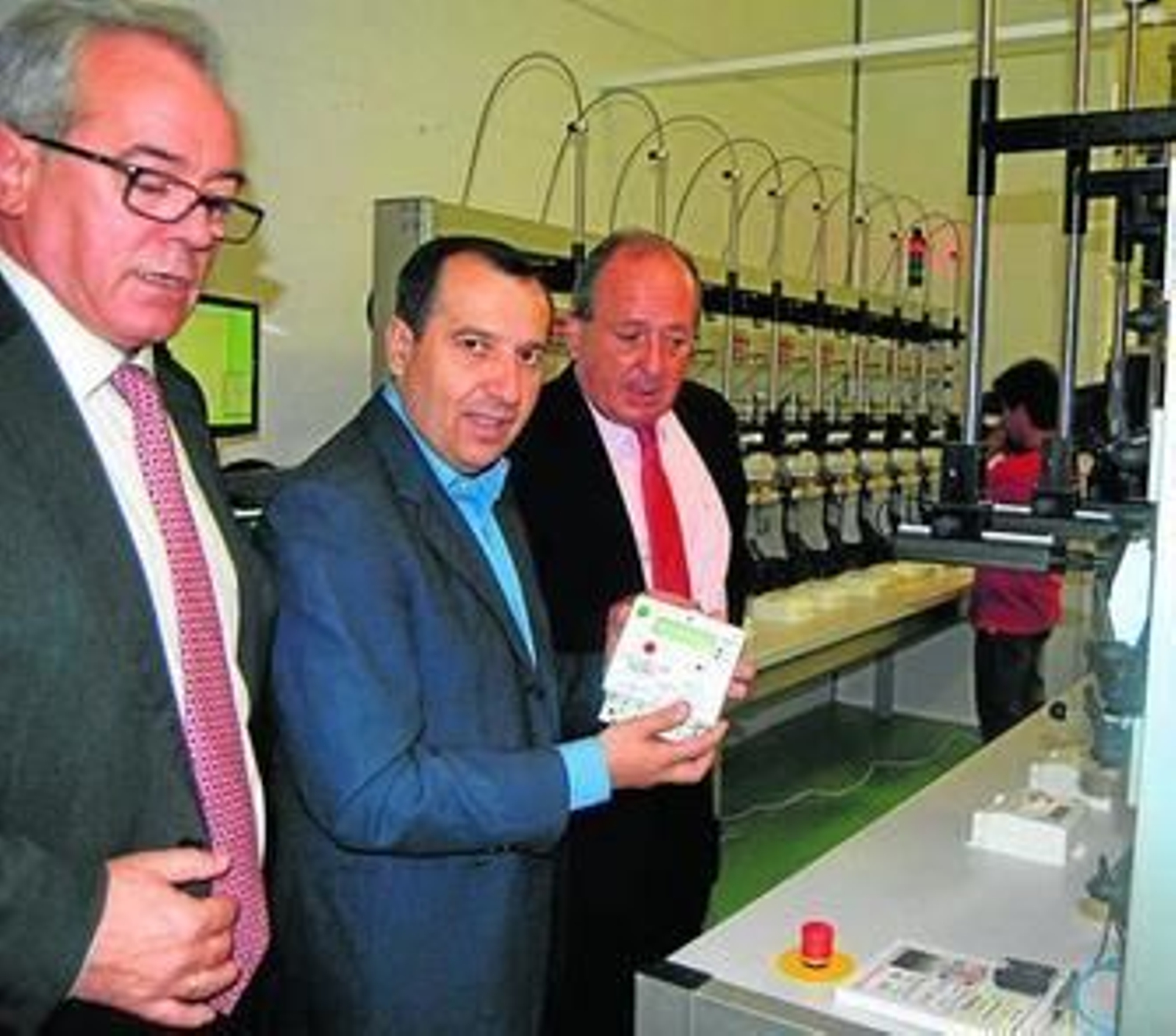 Ruiz Espejo, ayer, en el encuentro mantenido con los responsables de Sogecam.