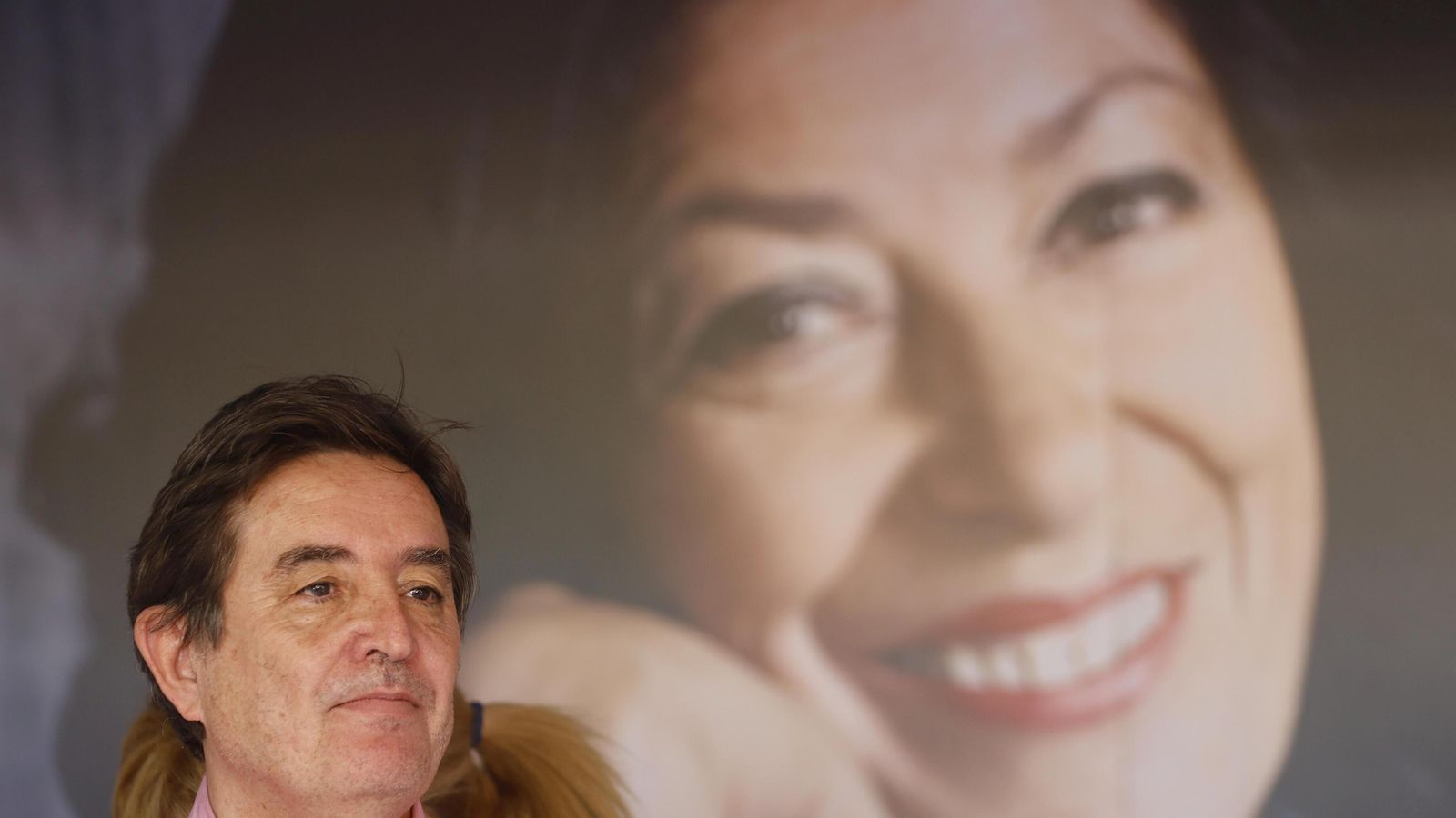 El viudo de Almudena Grandes, el escritor Luis García Montero, esta semana en un acto de homenaje.