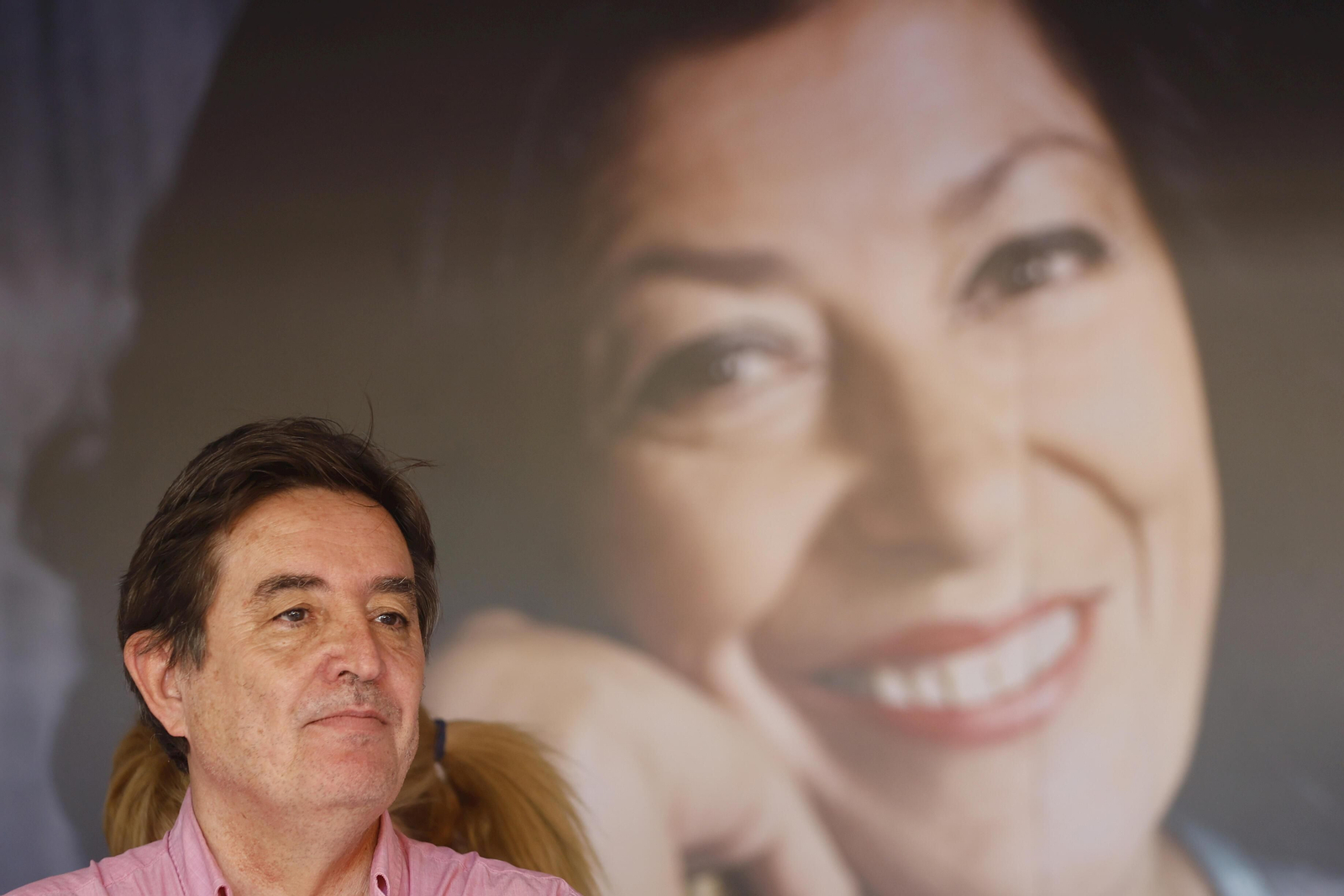 El viudo de Almudena Grandes, el escritor Luis García Montero, esta semana en un acto de homenaje.