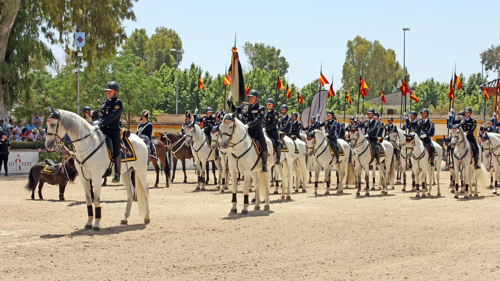 Entrega del Caballo de Oro en Jerez a la Unidad Especial de Caballería de la Policía Nacional.
