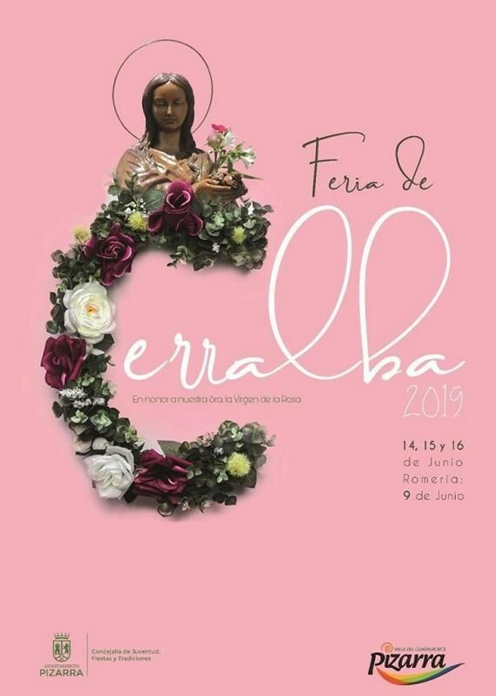 La Feria de Cerralba rinde honor a la Virgen de la Rosa.