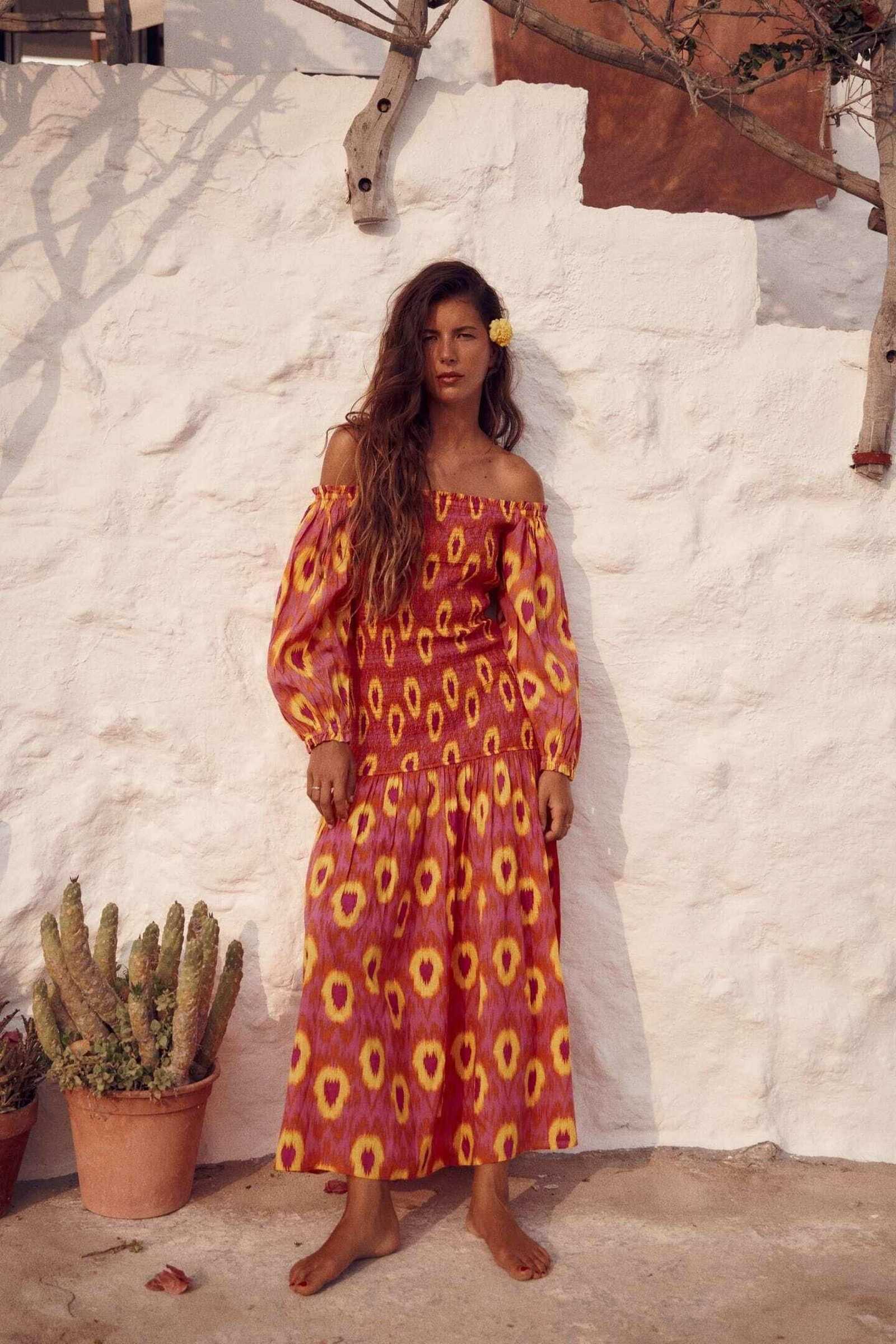 Vestido maxi de Zara.