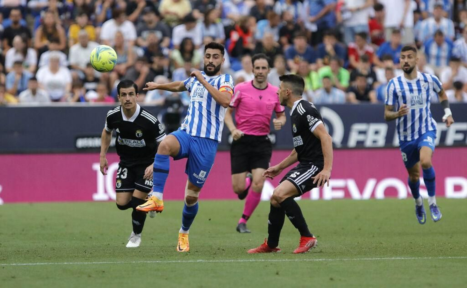 Luis Muñoz, en el Málaga CF-Burgos Luis Muñoz, en el Málaga CF-Burgos