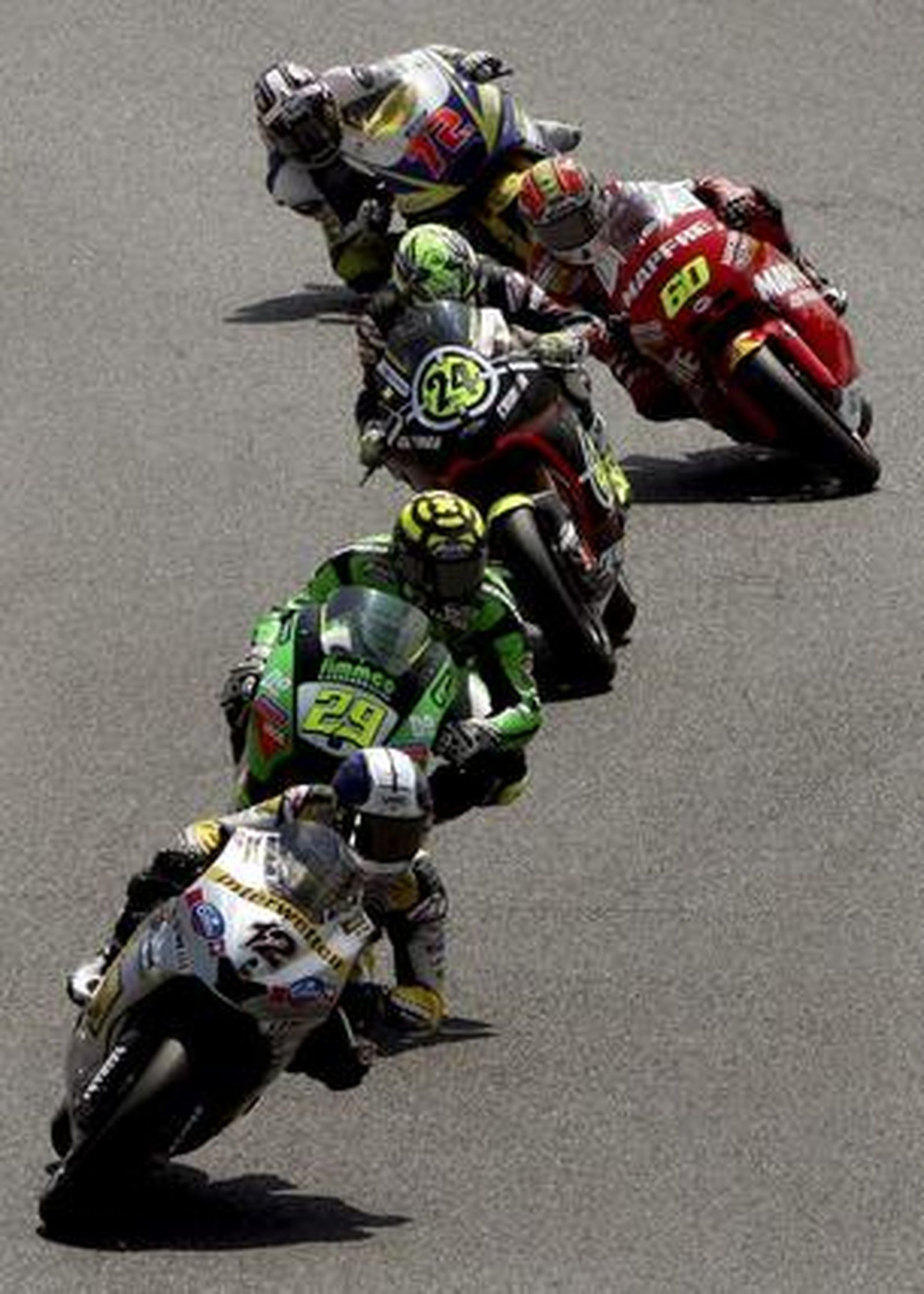 Carrera de 125cc.

Foto: efe