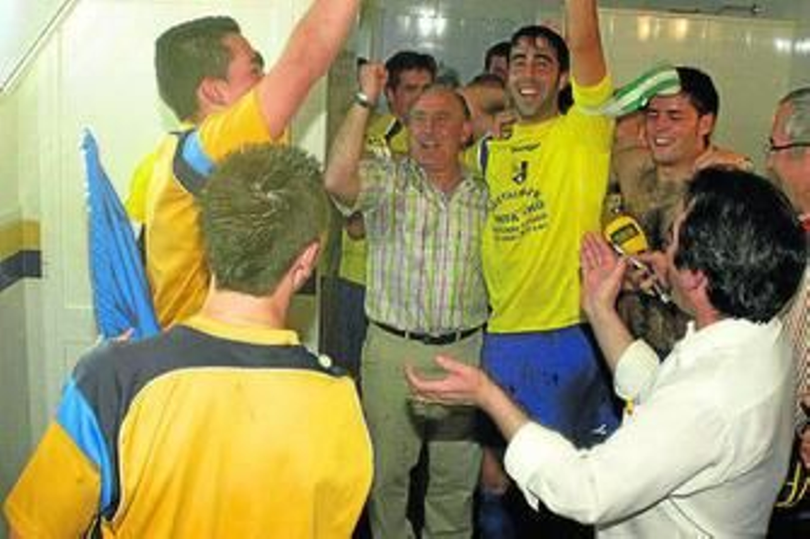 Plantilla del Puerto Serrano, en una imagen de su último ascenso.