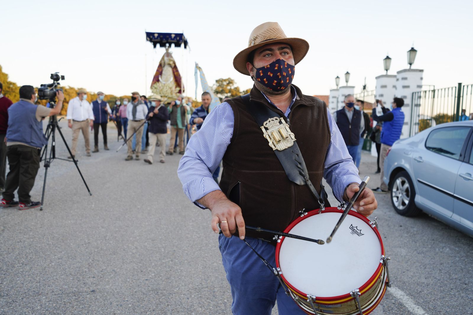Las fotografías del traslado de la Virgen de Luna al santuario de La Jara