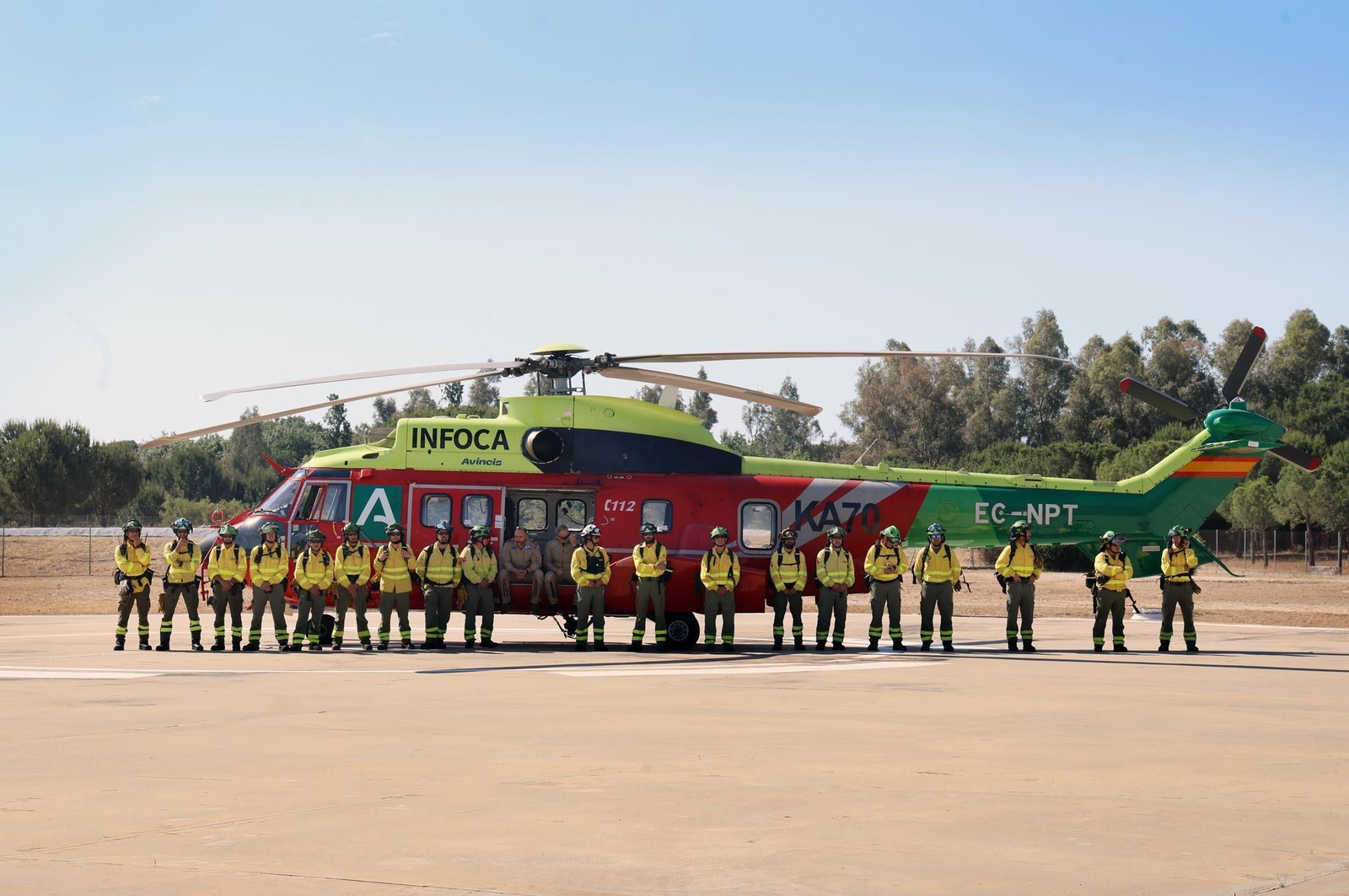 Imágenes de la presentación del Plan Infoca 2024 de prevención de incendios forestales