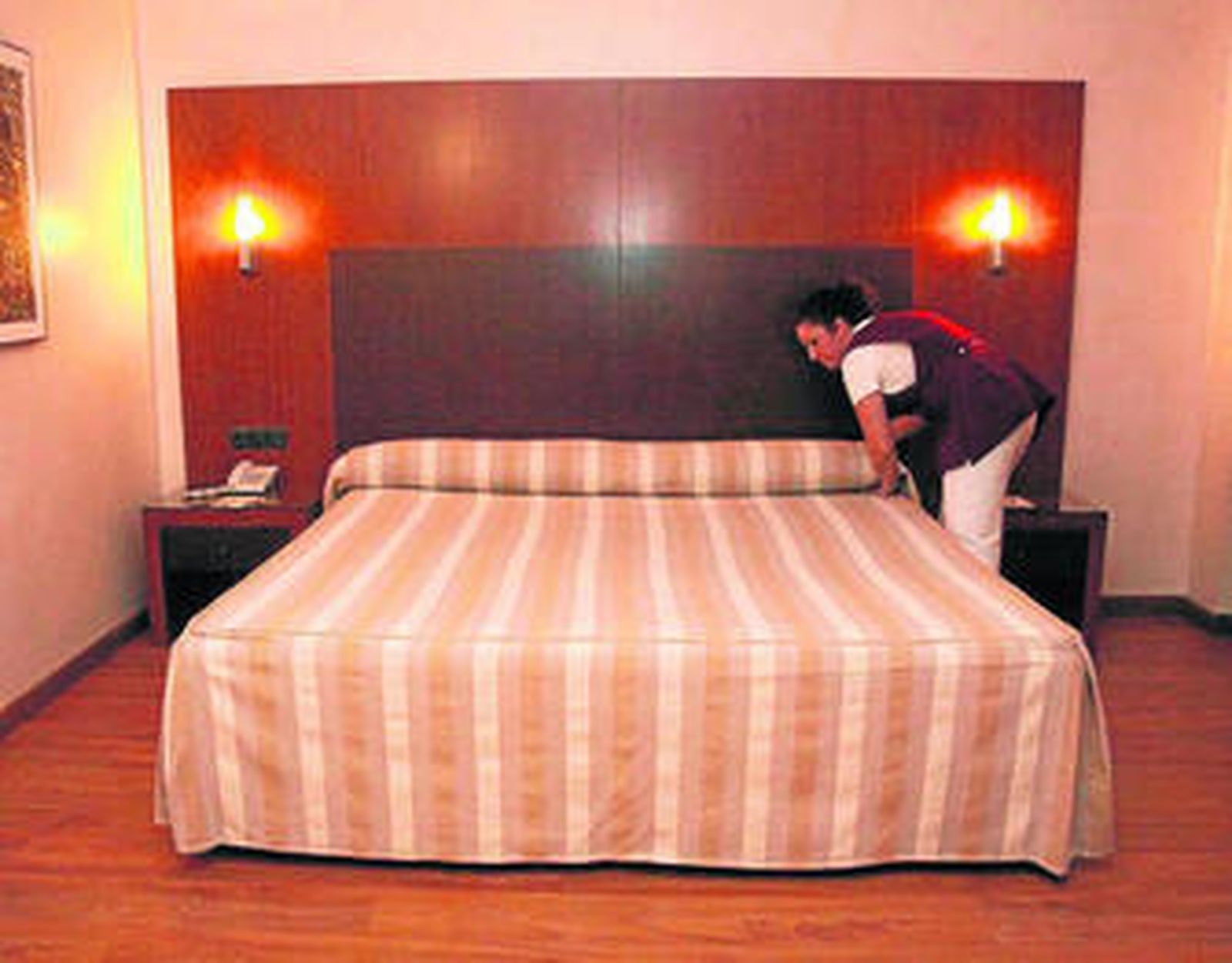 Una de las estancias del hotel Montera Plaza de Los Barrios.