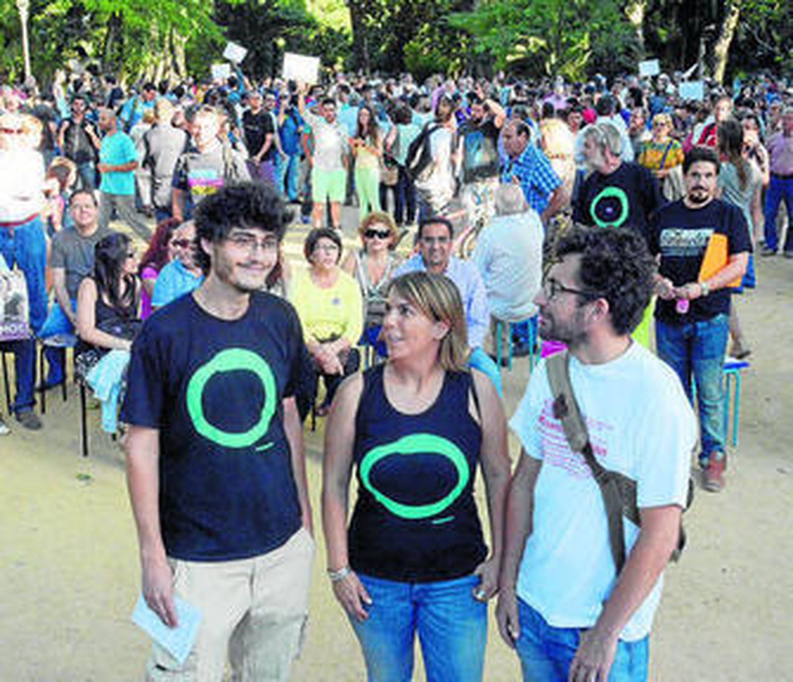 Componentes de Podemos Sevilla durante su presentación el pasado mayo.