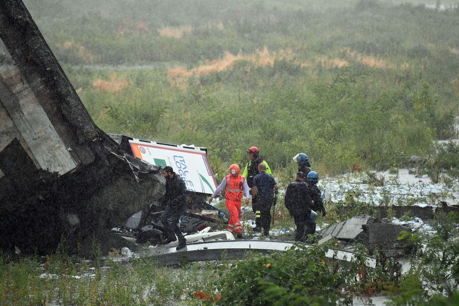 La tragecia de Génova, en imágenes
