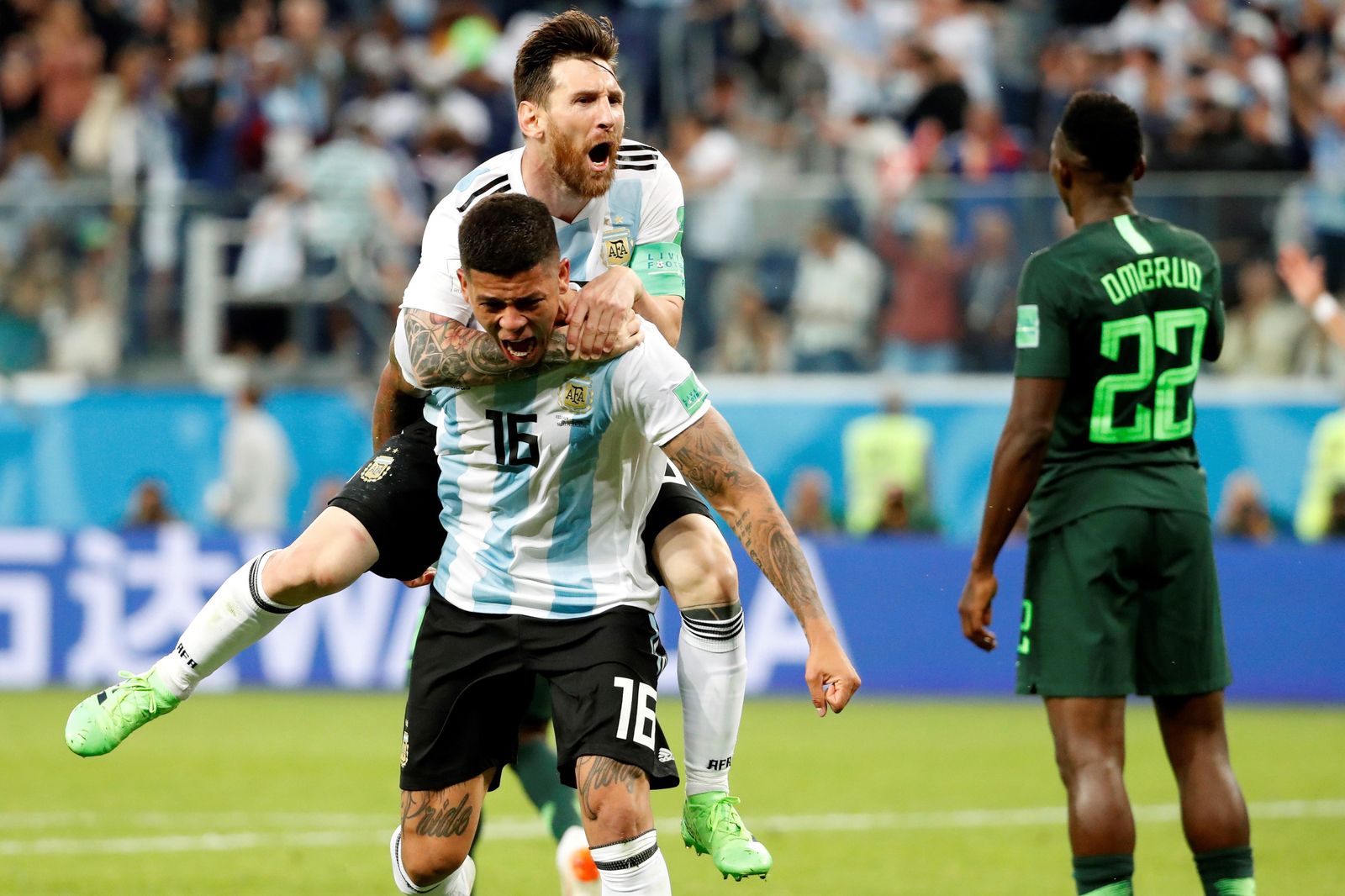 Las imágenes del Nigeria-Argentina