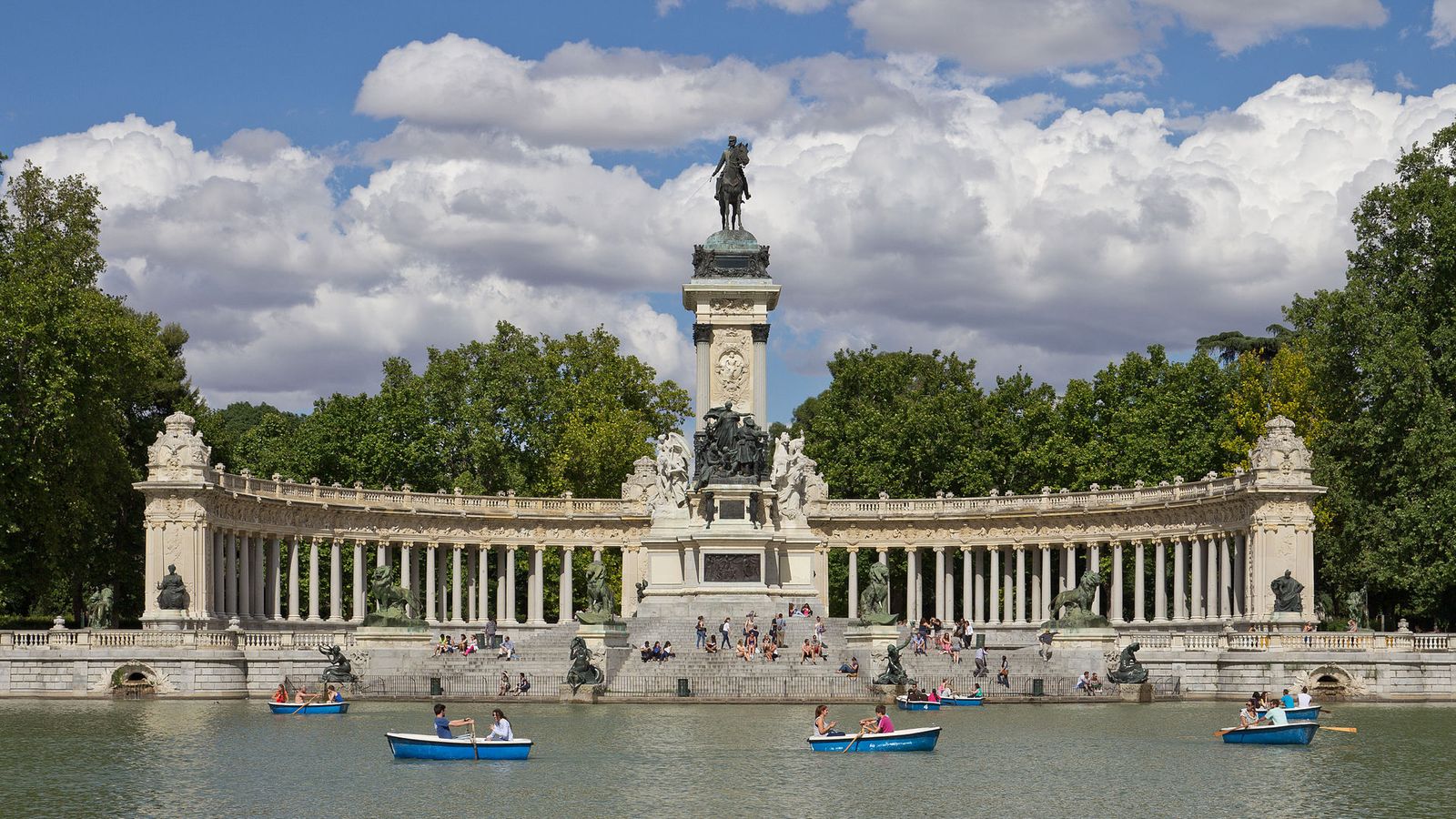 El Parque del Retiro de Madrid.