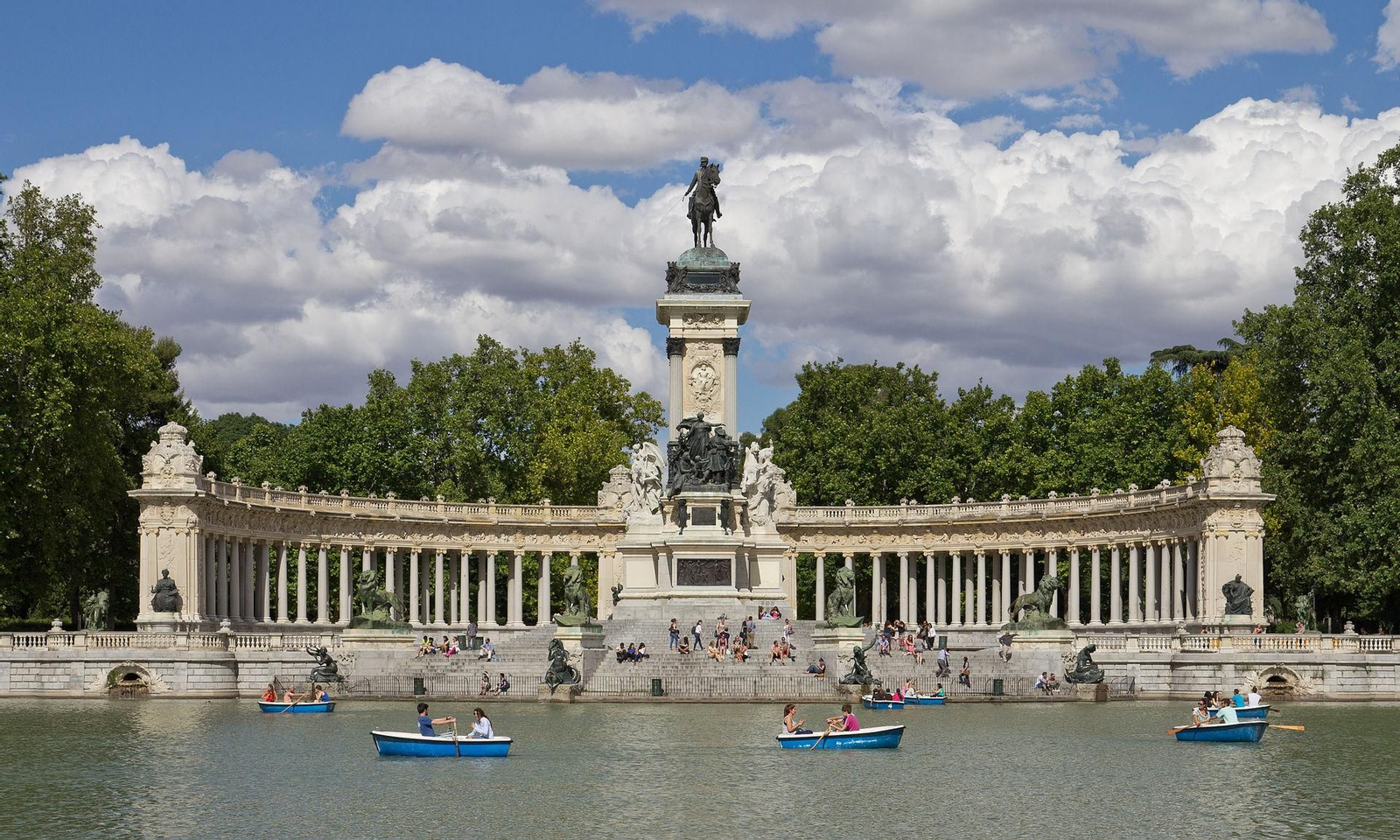 El Parque del Retiro de Madrid.