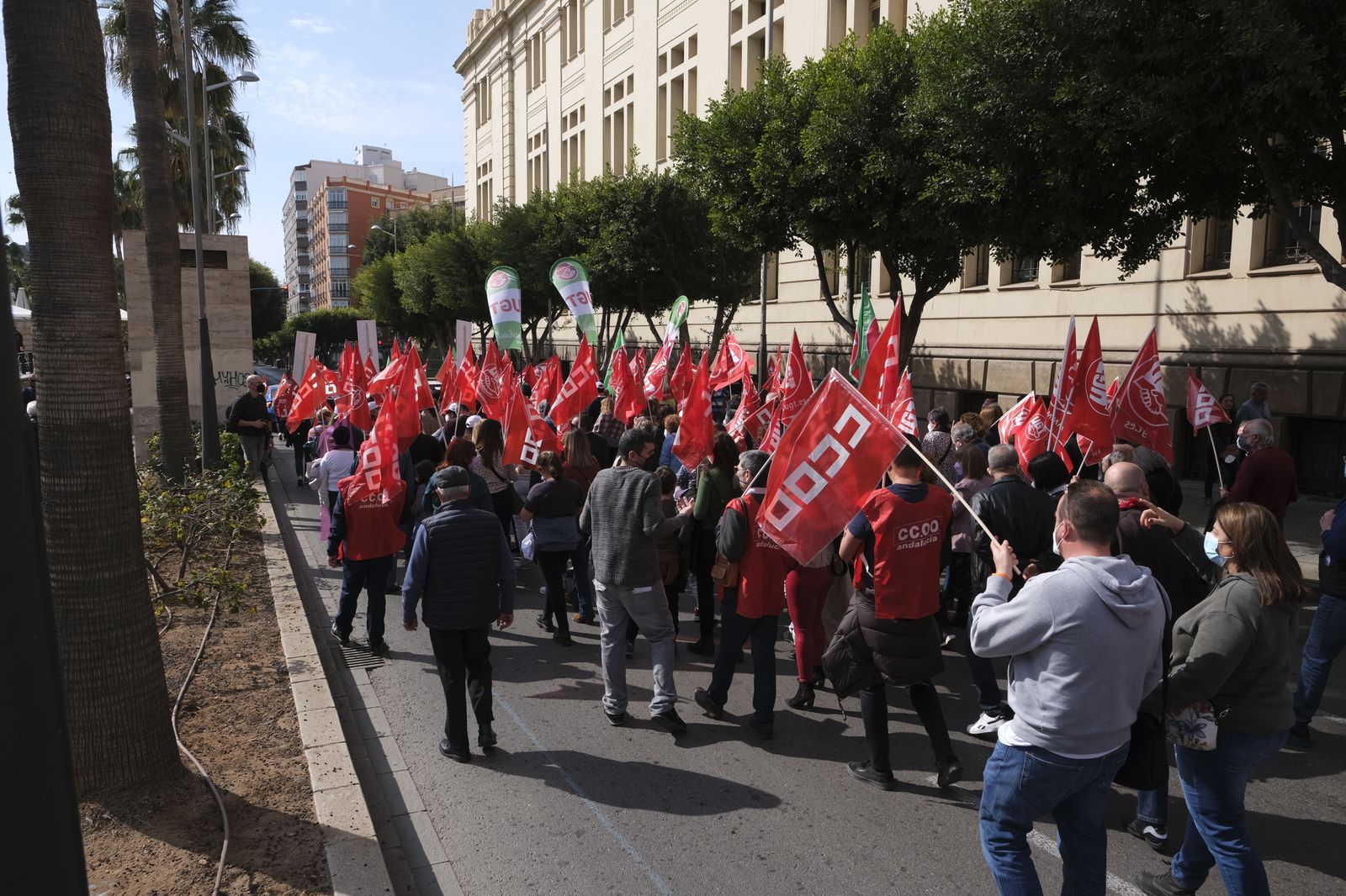 Imágenes de la manifestación a favor de la sanidad pública en Almería