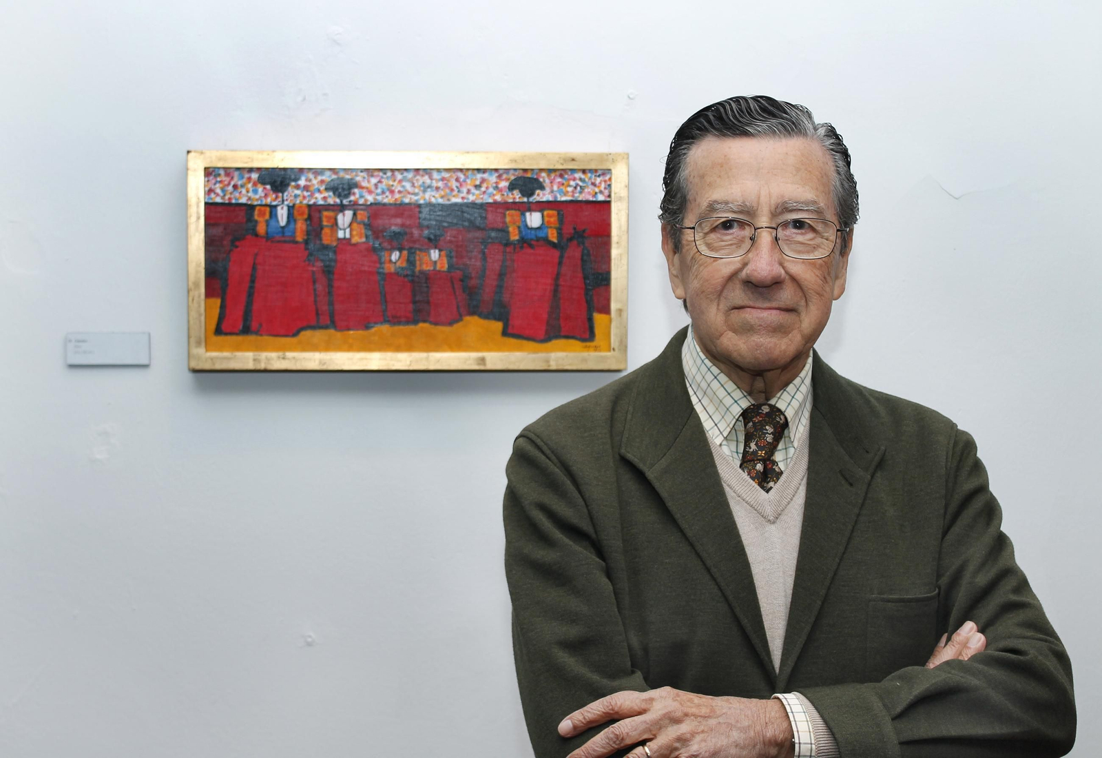 Mariano Aguayo, en una imagen de 2013 delante de una de sus obras. Mariano Aguayo, en una imagen de 2013 delante de una de sus obras.