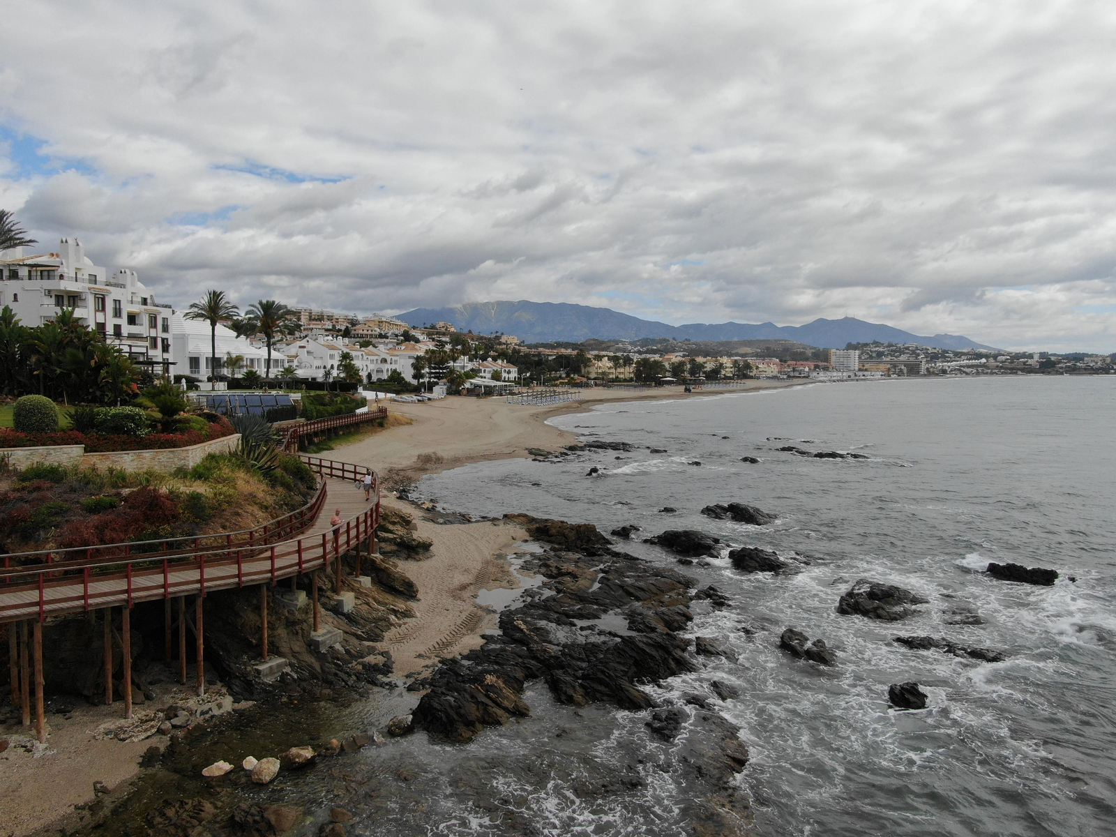 Las playas de Mijas a vista de dron Las playas de Mijas a vista de dron