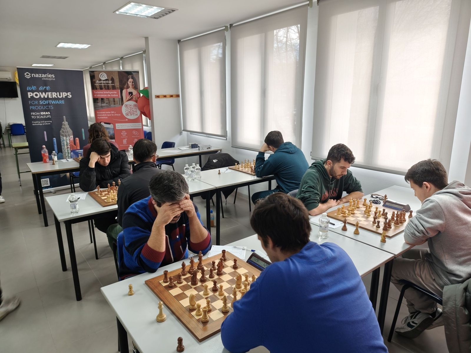 Imagen de la cuarta ronda de la competición autonómica de ajedrez.