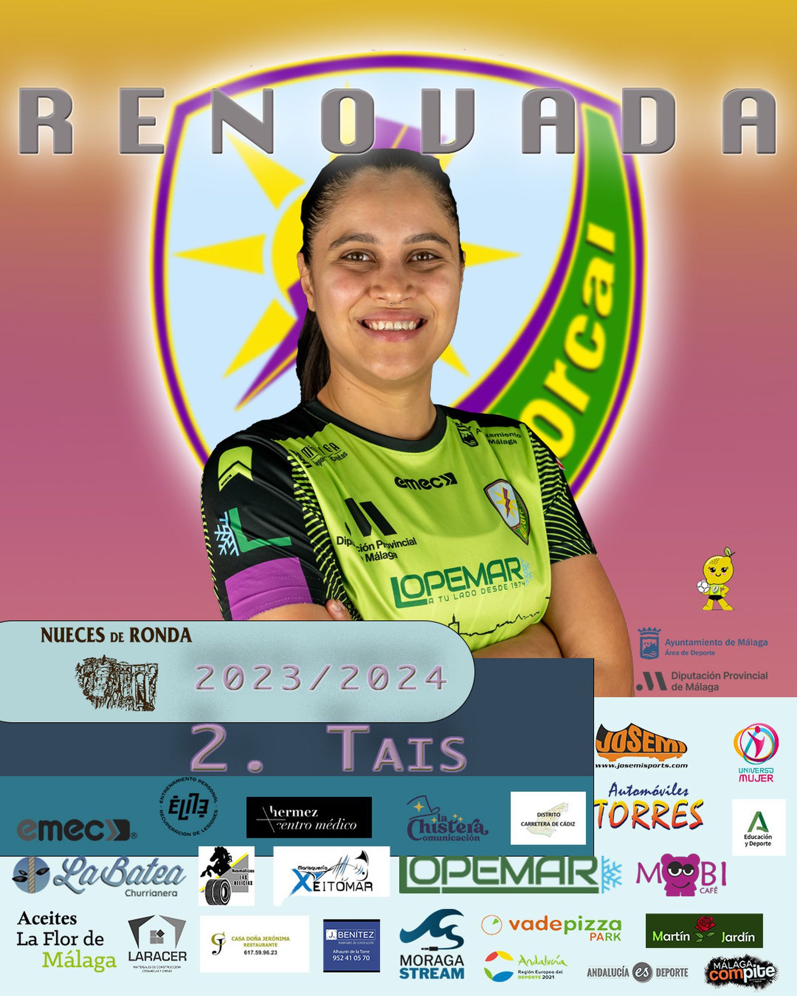 Tais, jugadora del Nueces El Torcal.