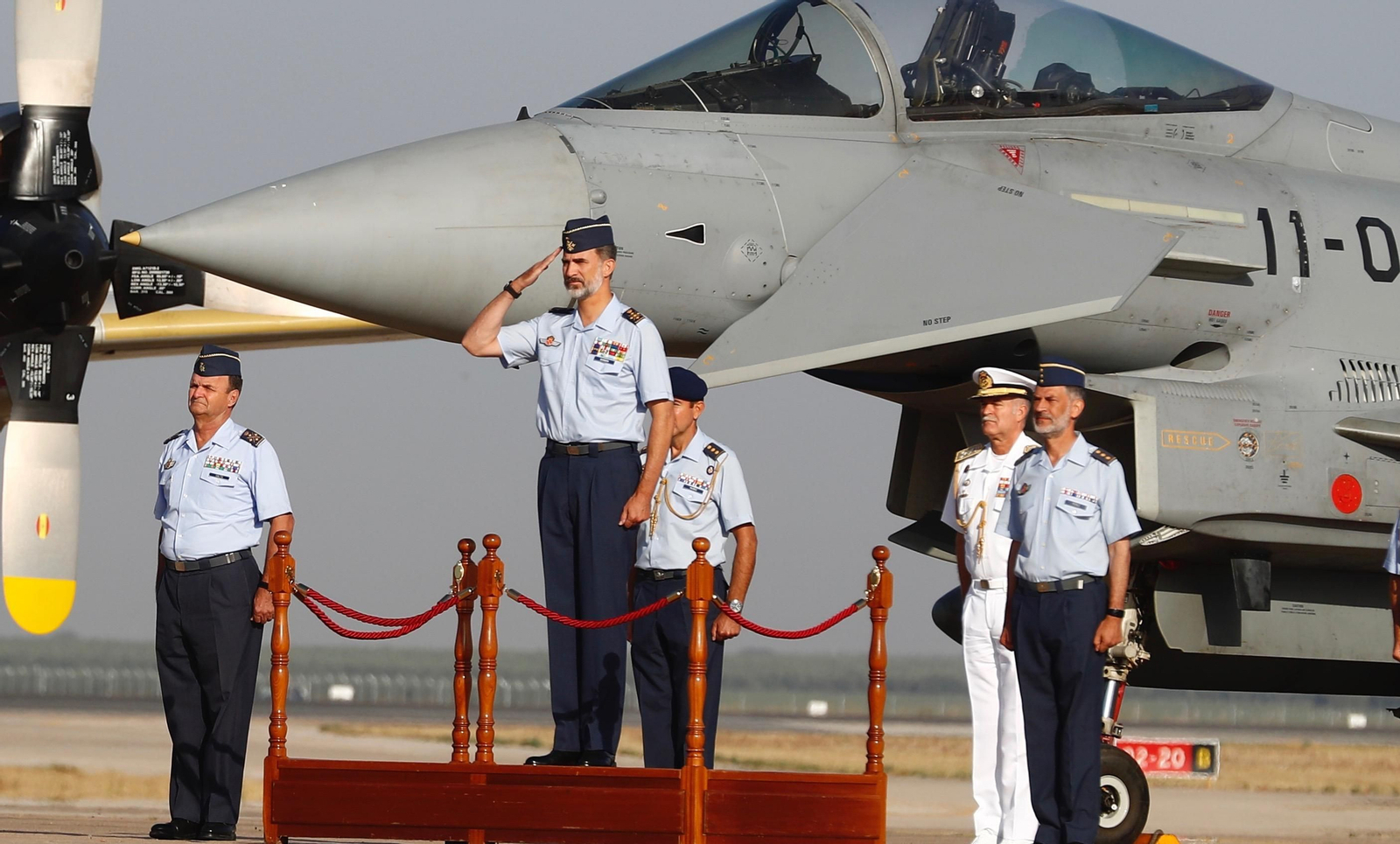 El rey Felipe VI visita la base de Morón de la Frontera