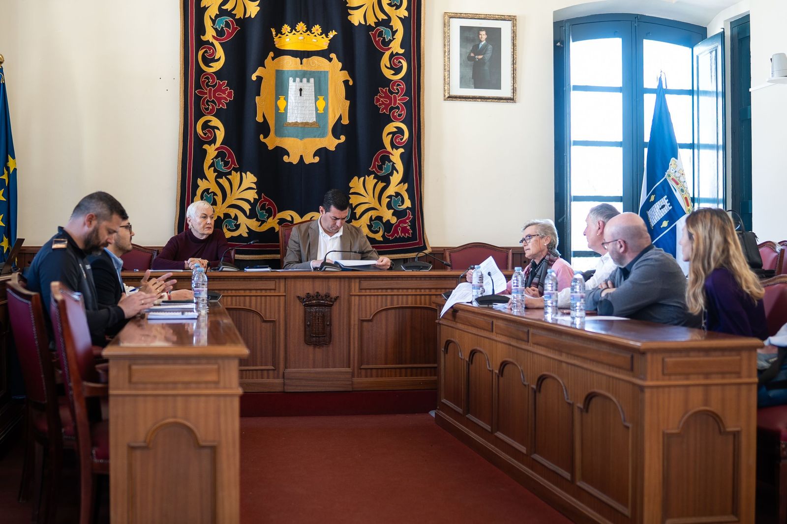 Momento de la reunión con Ashal.