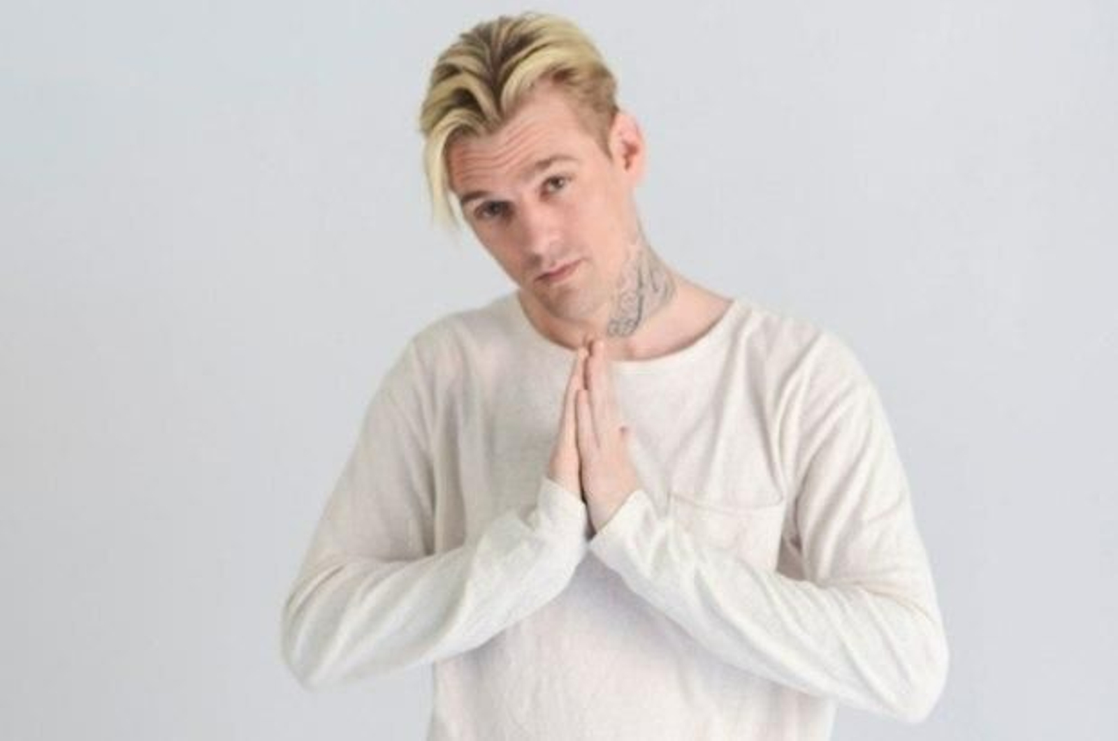 Aaron Carter en una imagen reciente promocional