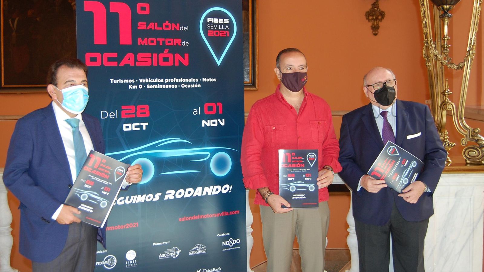 En la presentación a la prensa del pasado día 19, de izquierda a derecha, Manuel Berrocal, presidente de ASOCASIÓN; Francisco Javier Páez, teniente de alcalde delegado del Área de Economía y Comercio, Relaciones con la Comunidad Universitaria y Área Metropolitana y Francisco Javier Moreno, presidente de FEDEME.