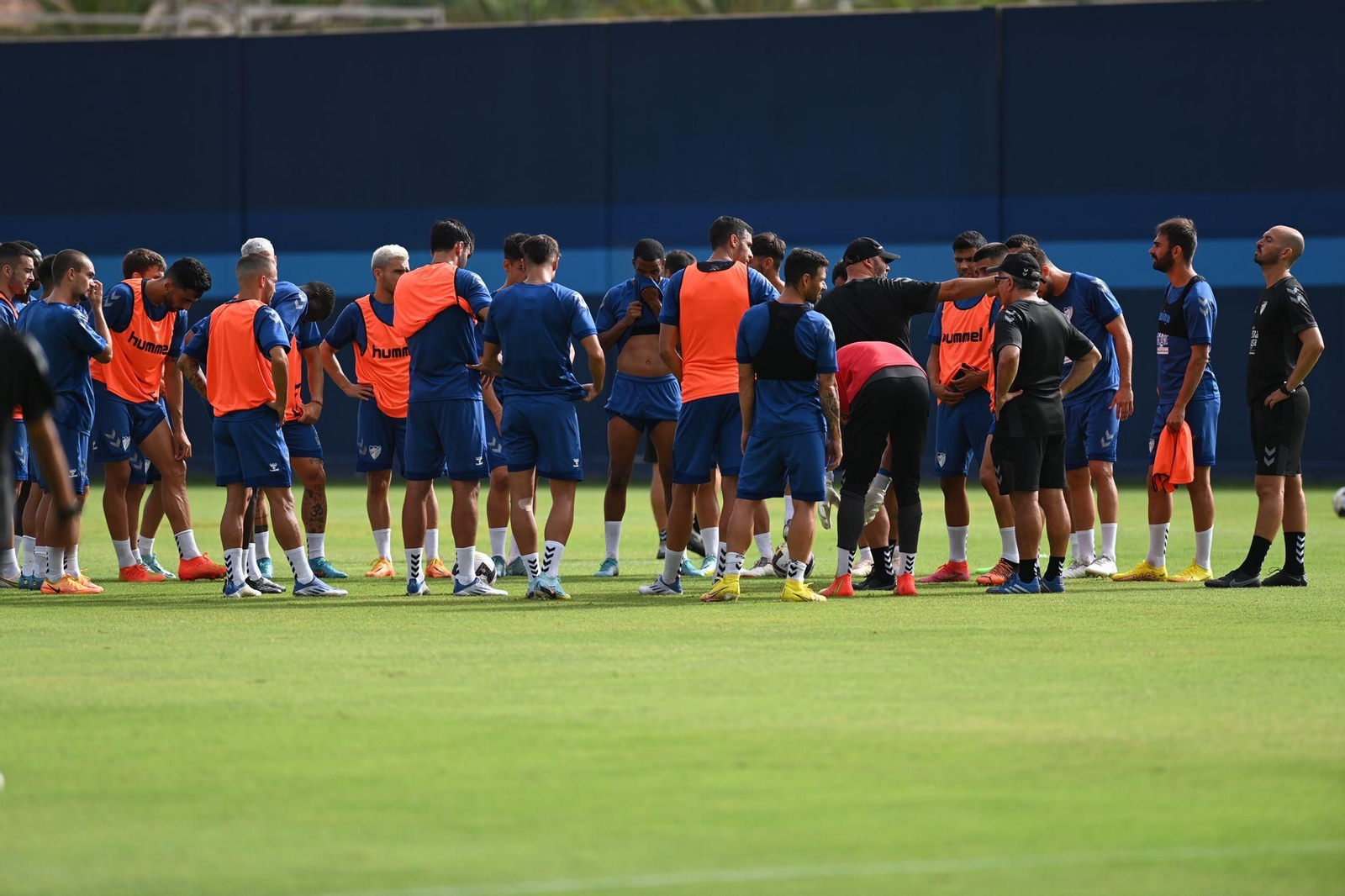 Los blanquiazules se ejercitan en Málaga.