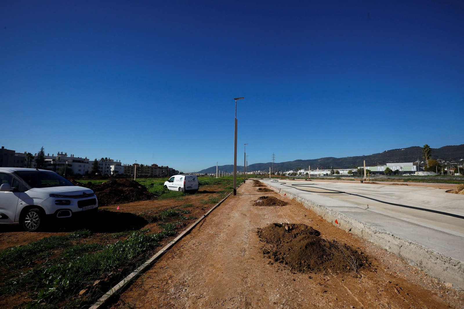 Así avanzan las obras del nuevo parque de la Arruzafilla, en imágenes