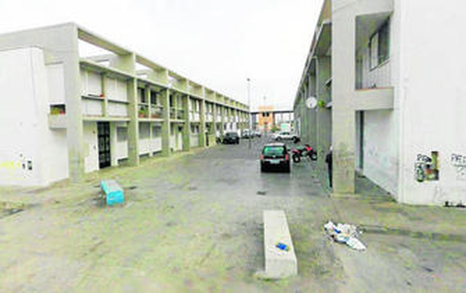 Calle Espátula, en Marismas del Odiel, donde el viernes se efectuó una de las detenciones.