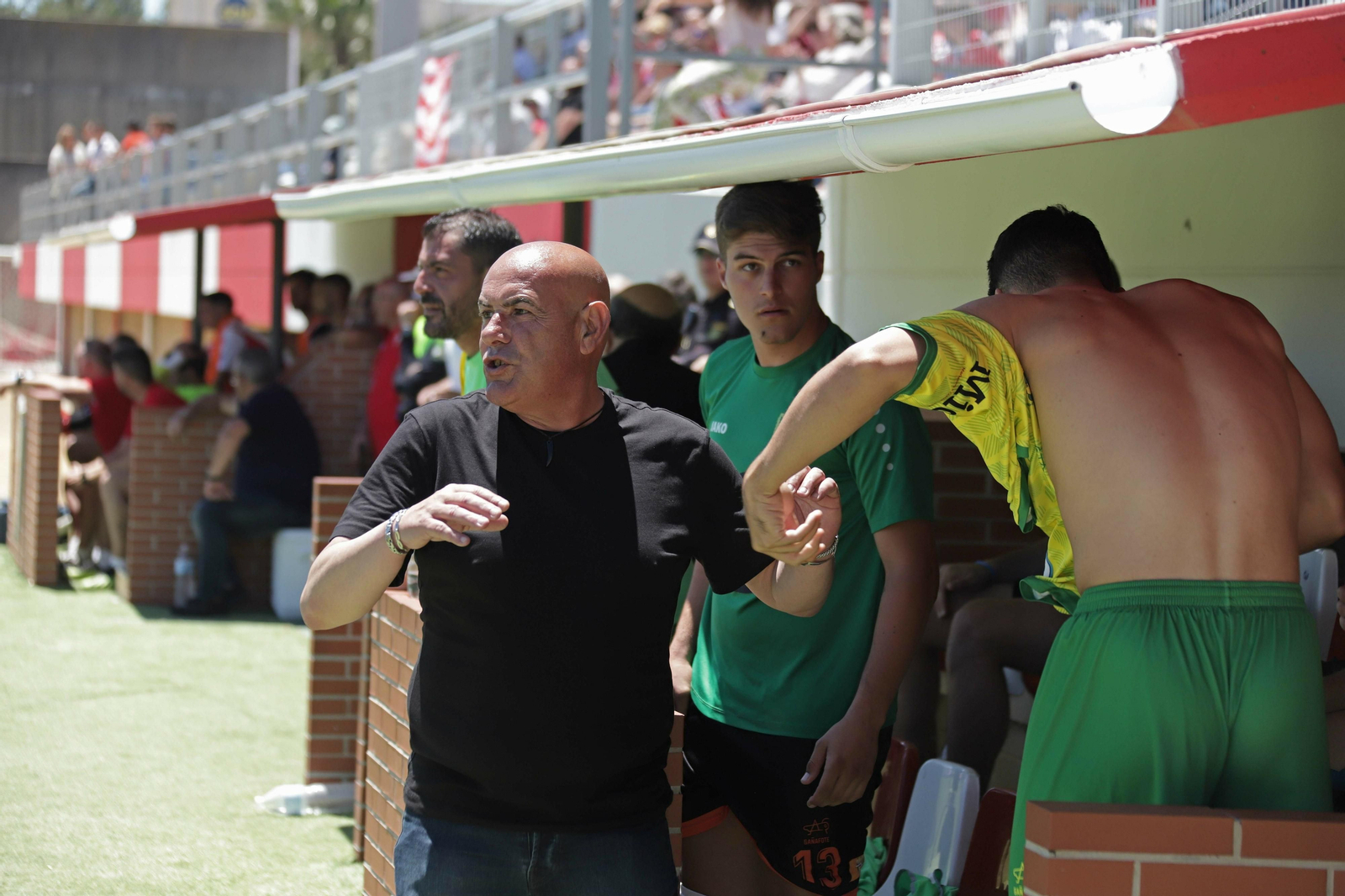 Carlos Ríos en el Nuevo Mirador, en su último partido con la Unión