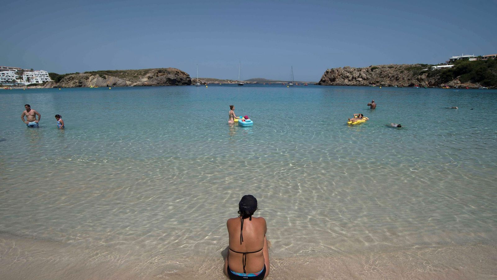 Una playa de Menorca.