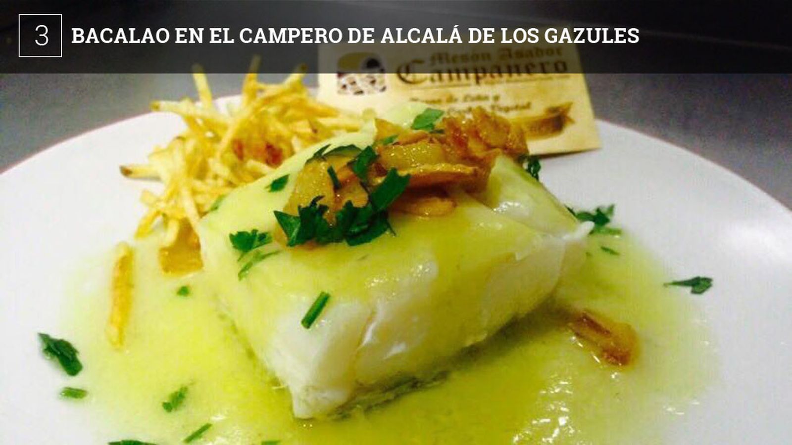 El Asador El Campanero de Alcalá de los Gazules celebra del 12 al 21 de abril su VI Jornada del bacalao, con una carta especial de catorce platos. Lo tienen desde sus callos con garbanzos hasta un tartar con cítricos o un croquetón de pescado con pimientos rojos. También presentan un lomo de bacalao acompañado de una salsa de queso de cabra.