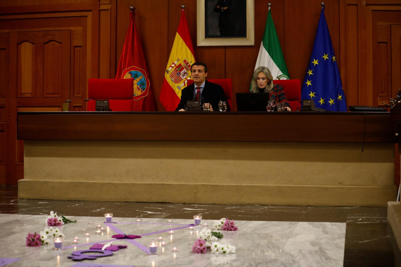 Pleno por el 25N en el Ayuntamiento de Córdoba